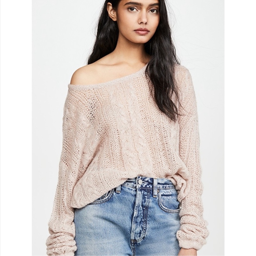 FREE PEOPLE Angel Soft Pullover Cable Knit Sweater - Picture 2 of 9